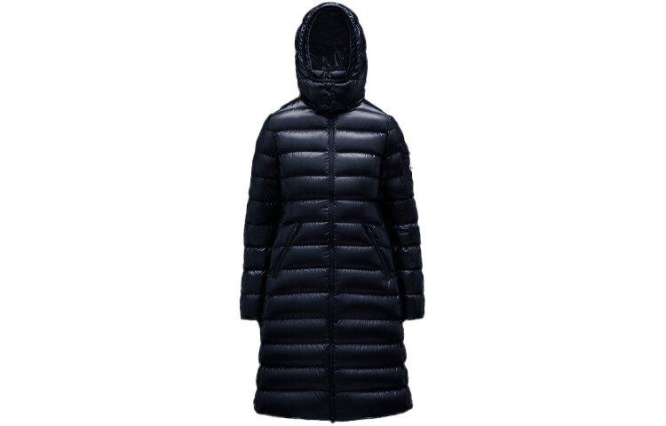 

Пуховик женский темно-синий Moncler