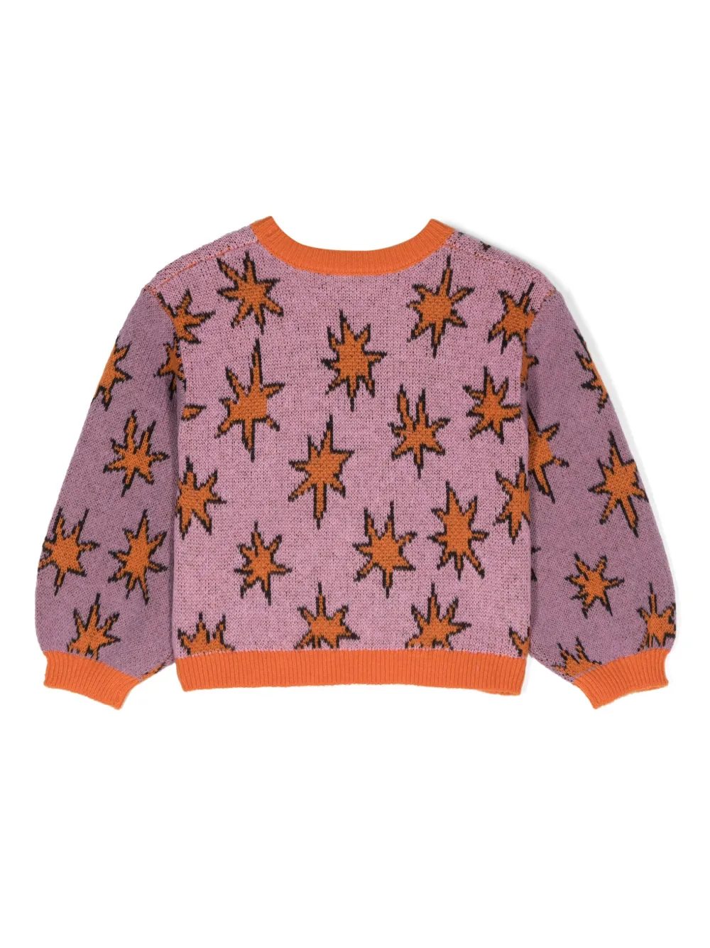 Джемпер с узором Stars Stella McCartney Kids, розовый — фото 2