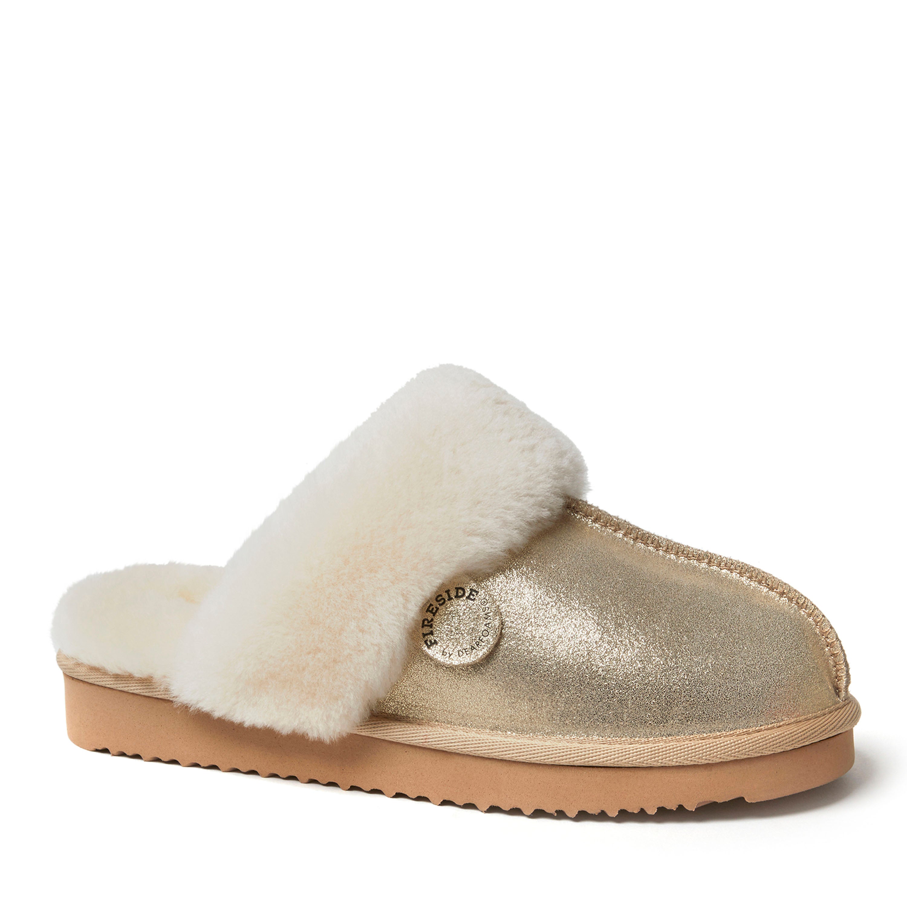 

Женская куртка Fireside By Dearfoams Sydney из натуральной овчины Scuff, золотой