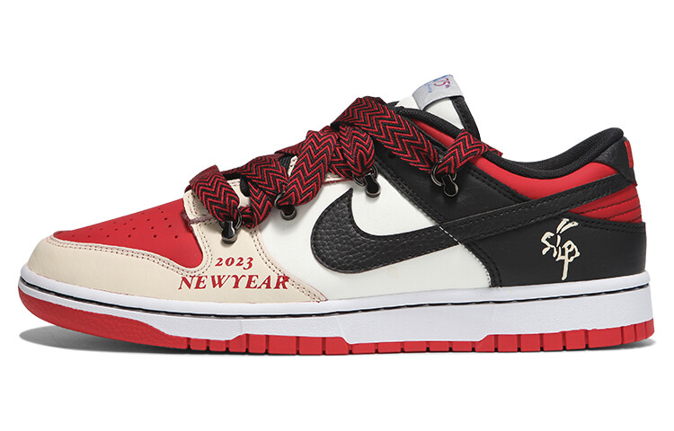 

Кроссовки для скейтбординга Dunk мужские с низким верхом, черный/красный Nike