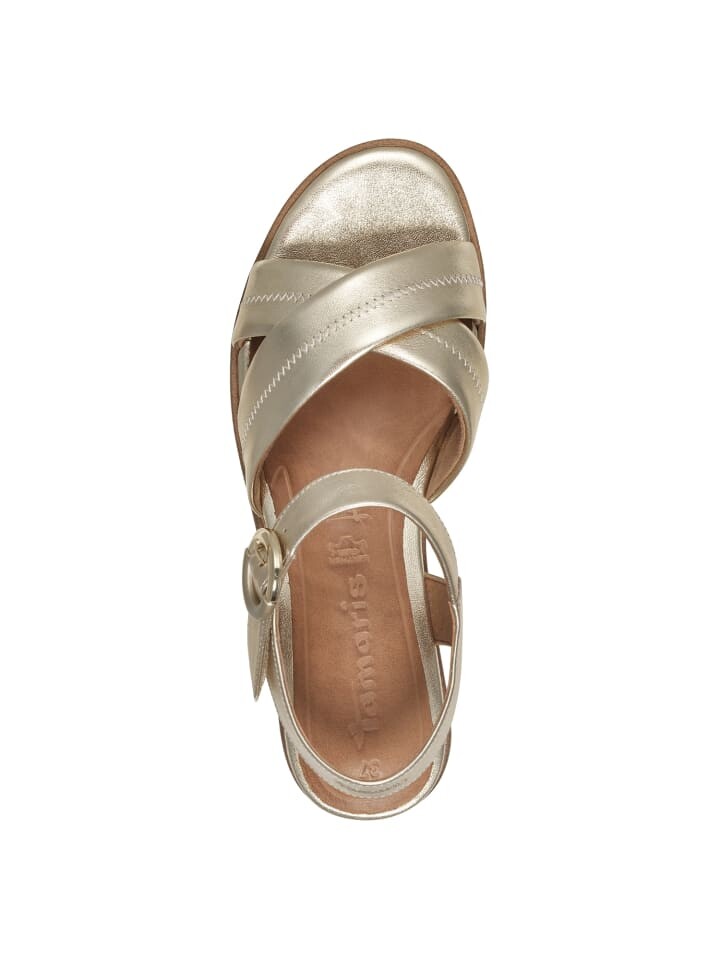 Сандалии на плоской подошве Tamaris Sandalette, цвет light gold — фото 2