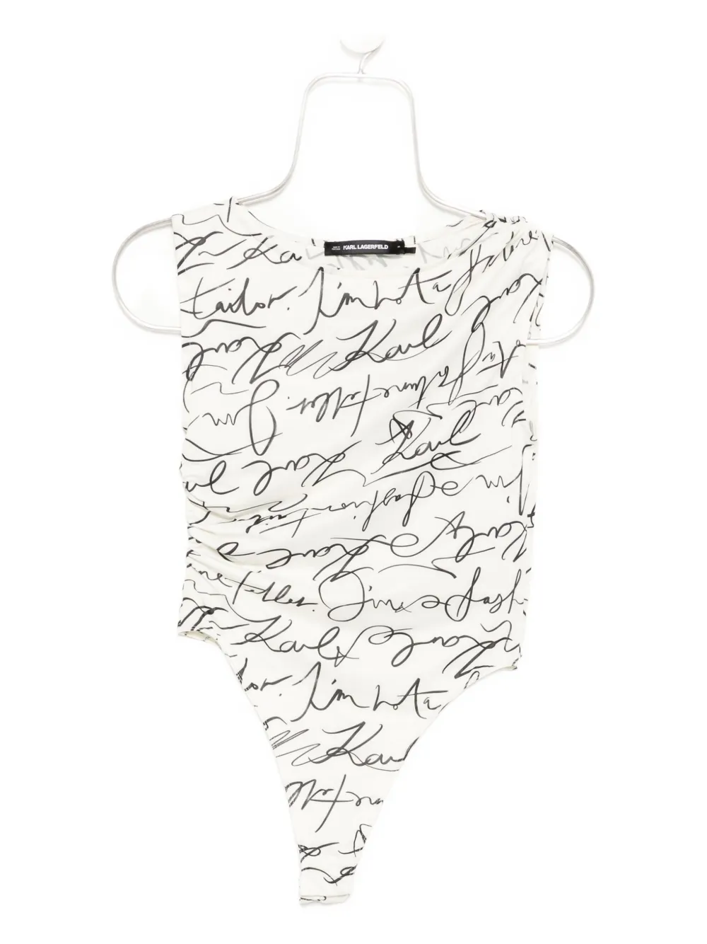 

Блузка со сборками KARL LAGERFELD, белый