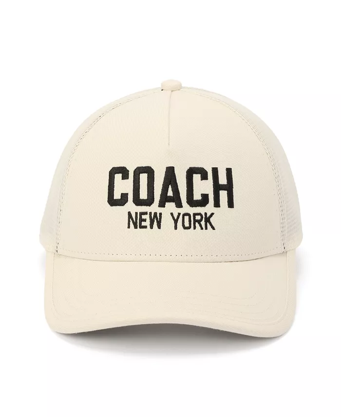 

Женская бейсболка New York Trucker COACH, белый