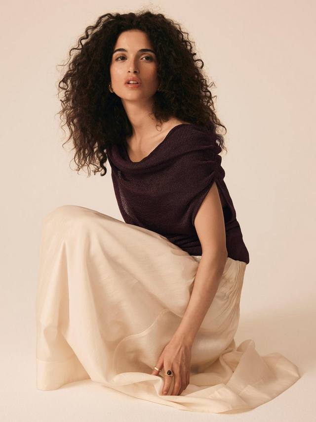 

Топ с воротником-хомутом Mint Velvet, Burgundy Red