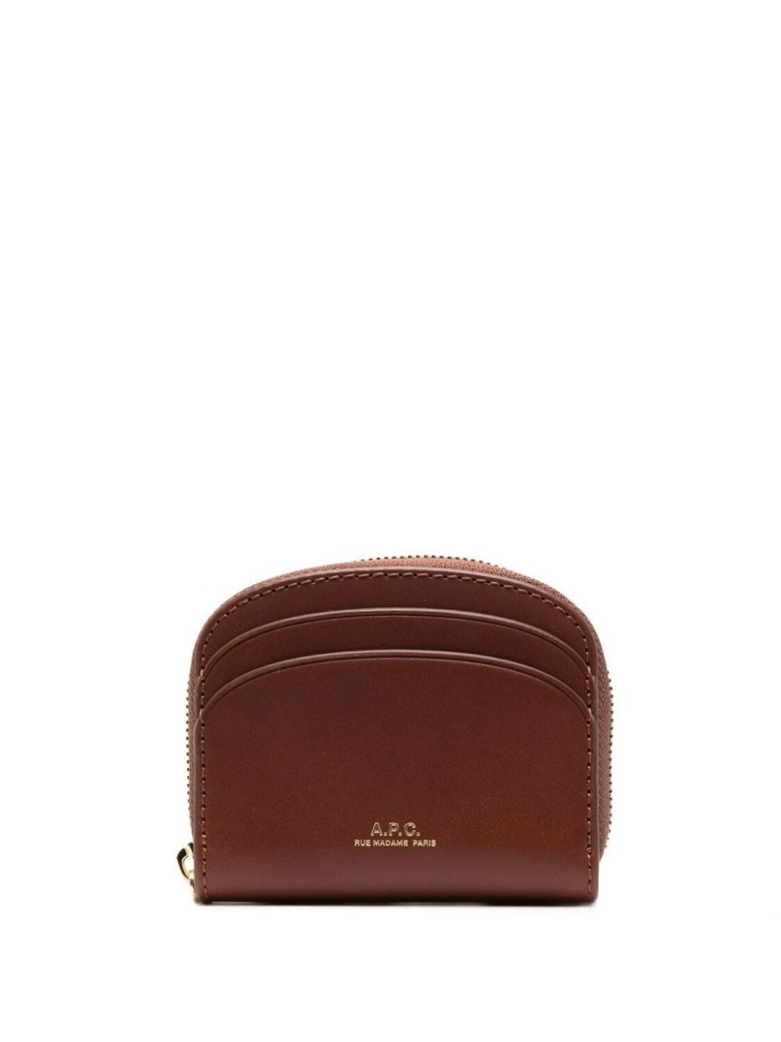 

A.P.C. кошелек Demi-Lune Mini, коричневый