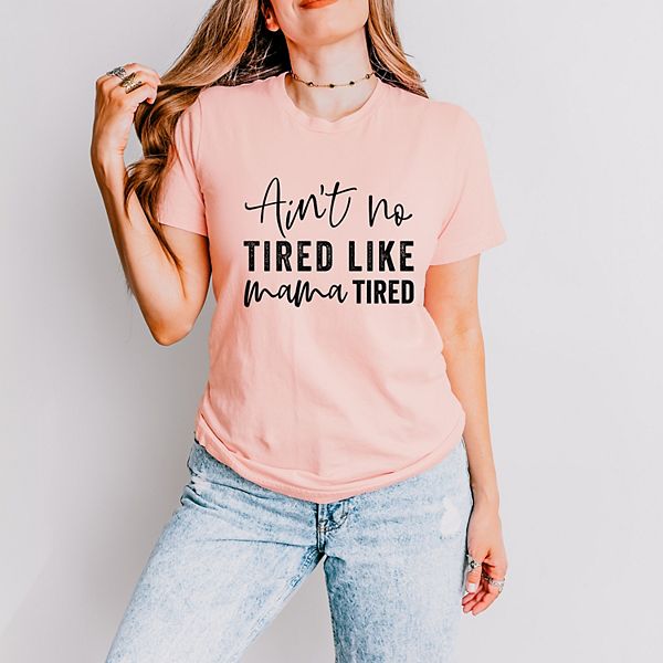 

Футболка с коротким рукавом Ain't no tired like mama tired Simply Sage Market, Blush, Зеленый, Футболка с коротким рукавом Ain't no tired like mama tired Simply Sage Market, Blush