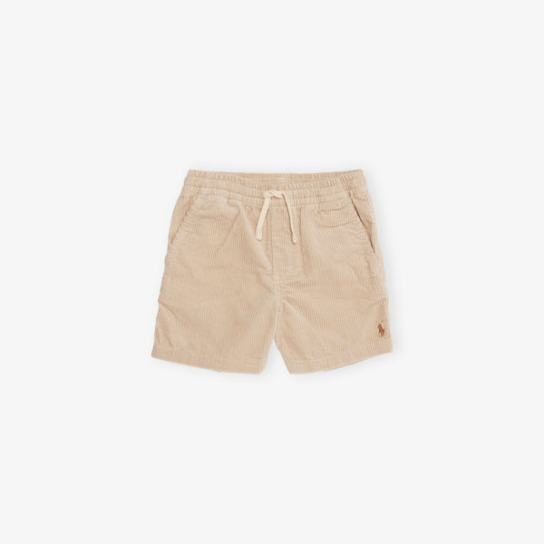 

Шорты из хлопкового вельвета с вышитым логотипом Boys' polo prepster Polo Ralph Lauren, хаки