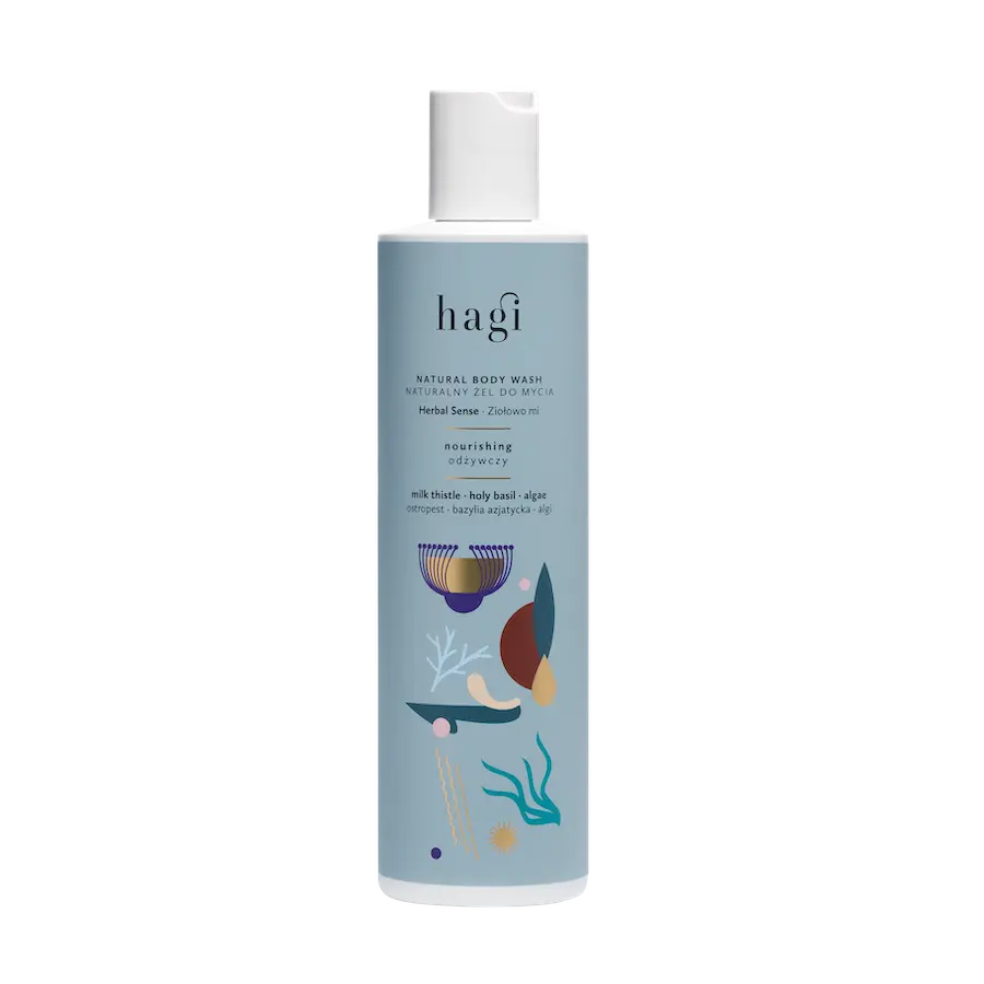 

Питательный гель для душа natural nourishing body wash herbal sense Hagi, 300 мл