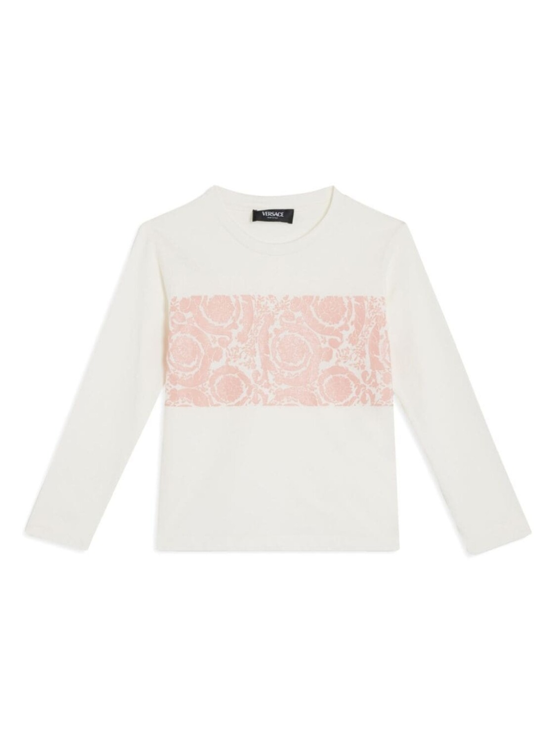 

Versace Kids футболка из хлопка с принтом Barocco, белый