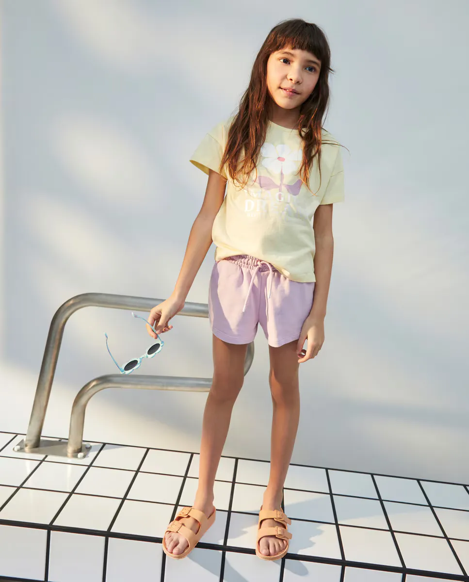 

Простые женские шорты Kids El Corte Inglés, лиловый