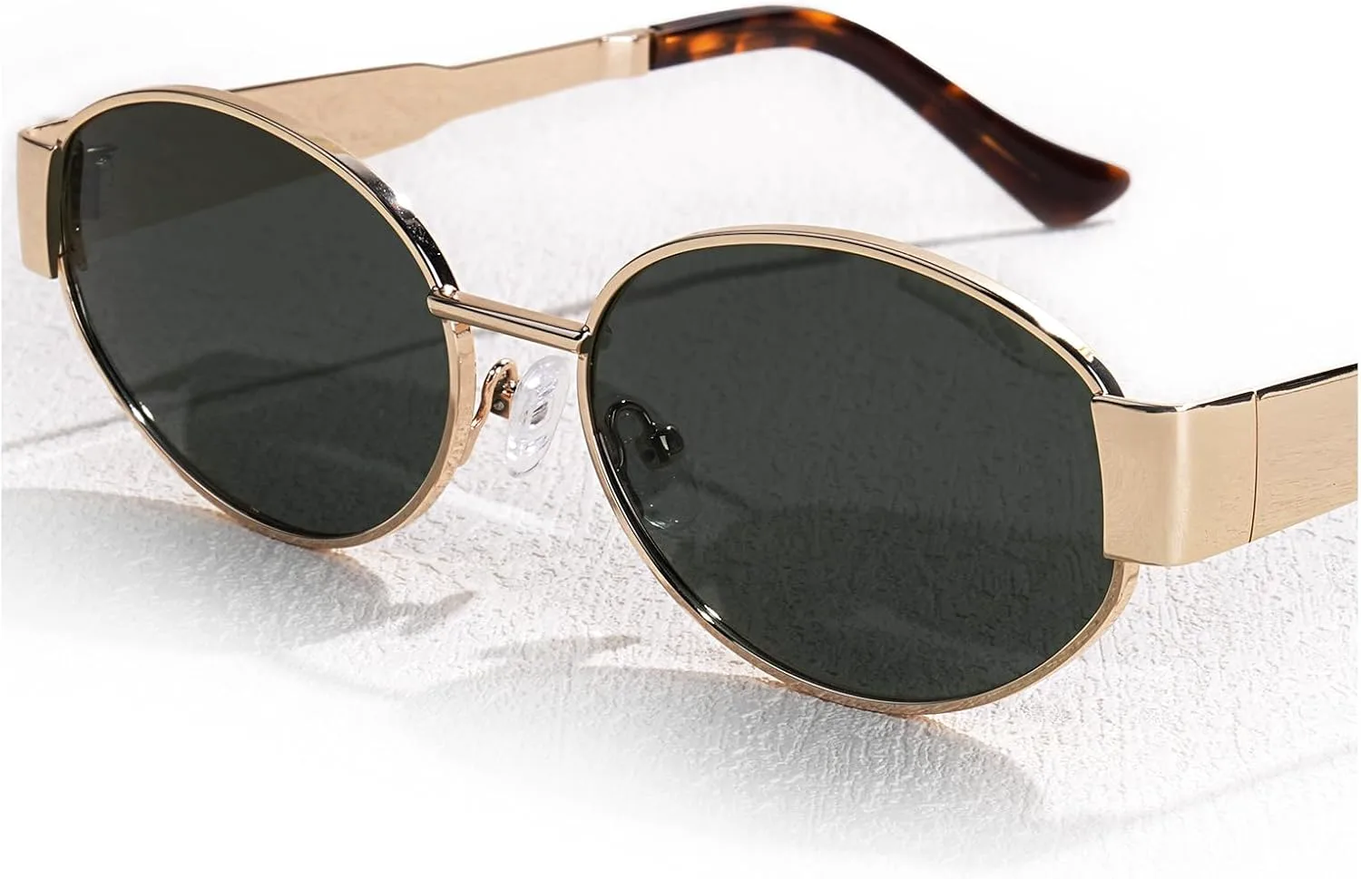

Солнцезащитные очки FURTALK для женщин, ретро-овальная форма, поляризованные, классические, модные, с защитой от УФ-излучения UV400, модель FT9240, Gold/Leopard