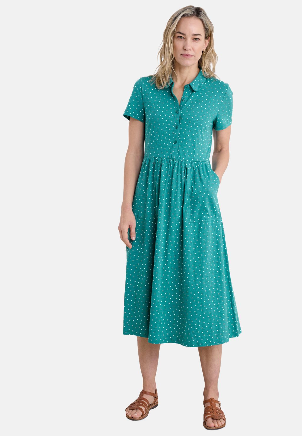 

Платье из джерси MAINLAND Seasalt Cornwall, цвет Teal Rustic Spot Rockpool
