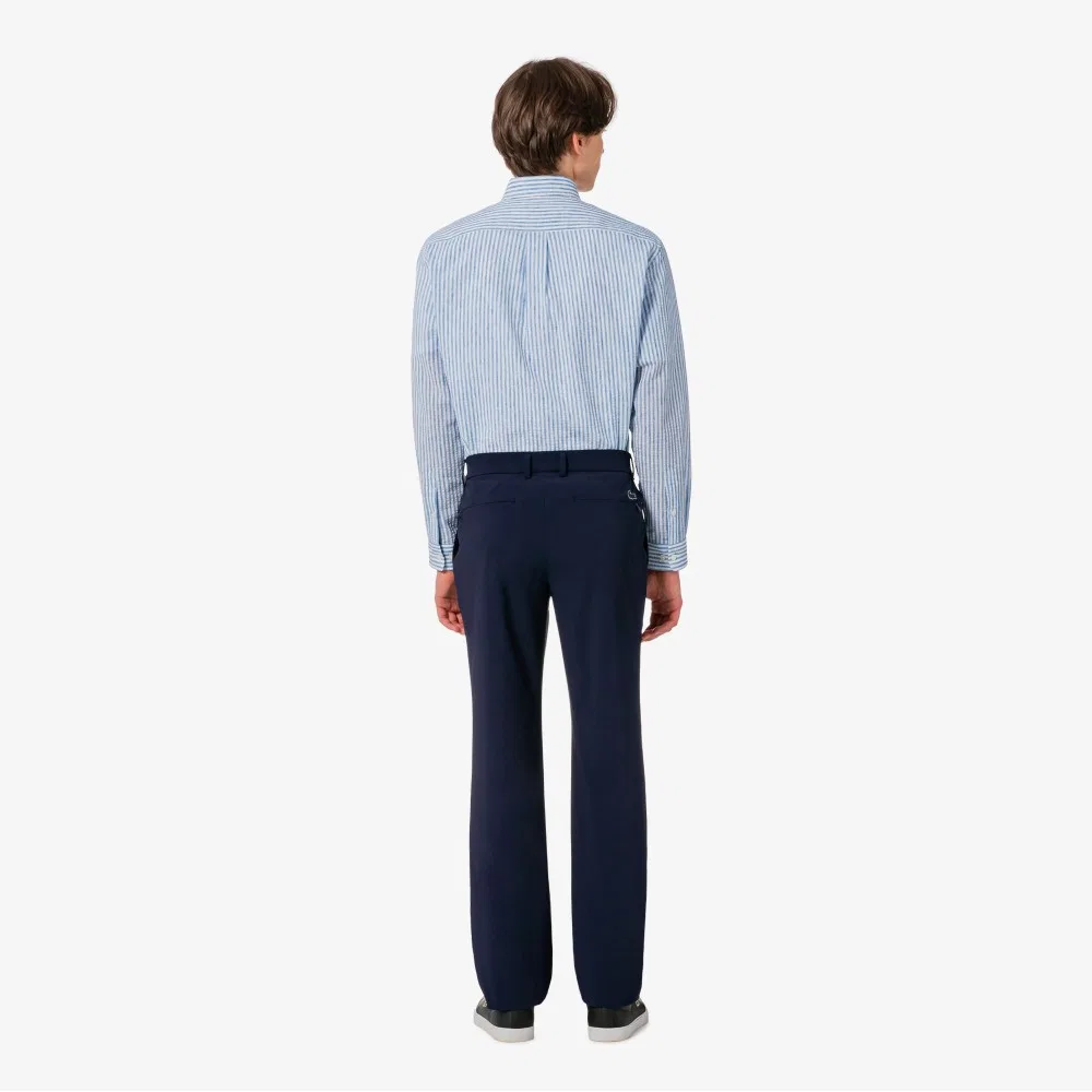 Мужские охлаждающие брюки из рипстопа тёмно-синие от Lacoste — фото 3