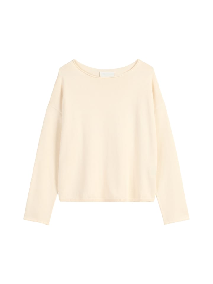 

Marc O'Polo Свободный свитер тонкой вязки нежно-кремового цвета