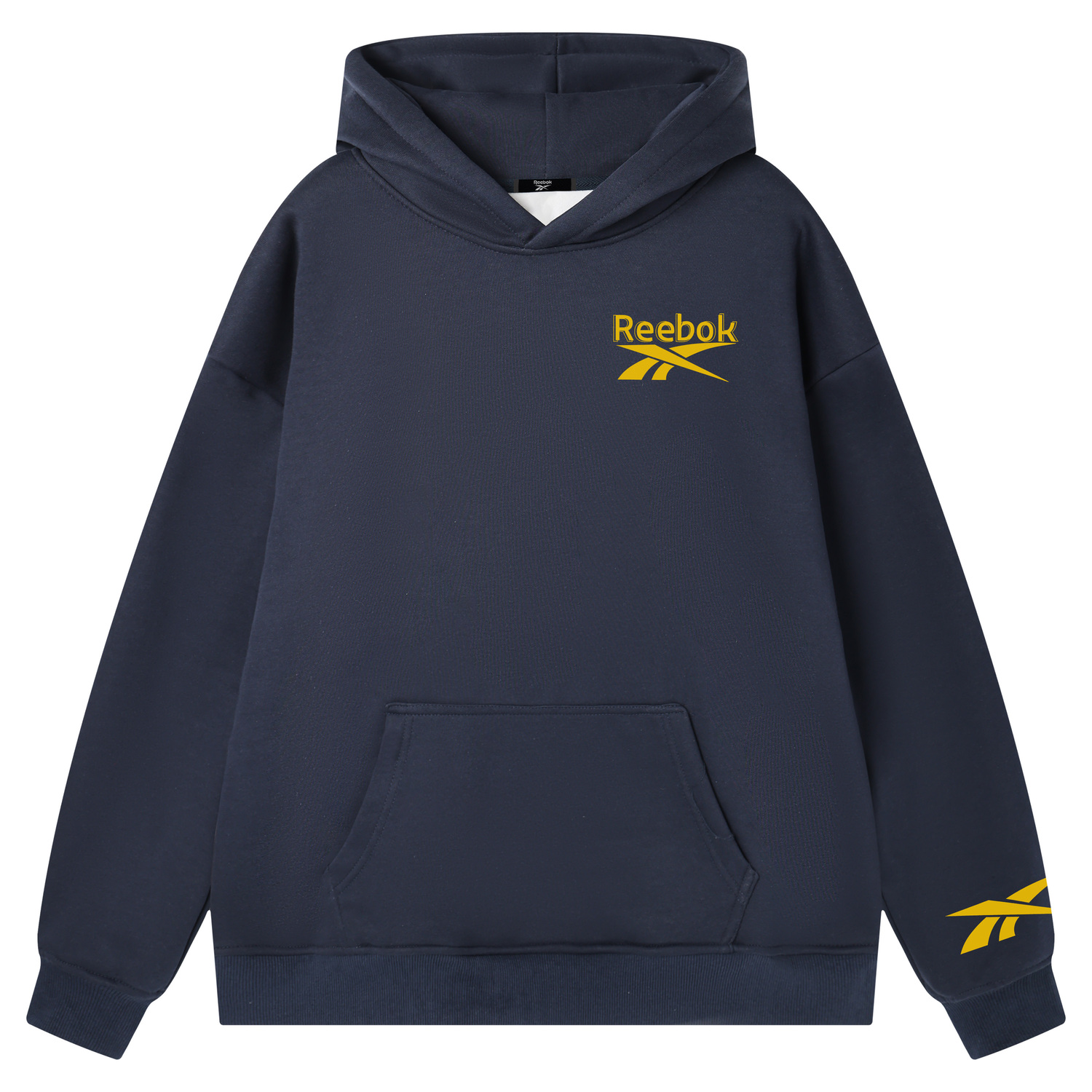 

Толстовки Unisex Hooded Moderate Reebok, темно-синий (желтый)[heavyweight thickened and fleece-lined]