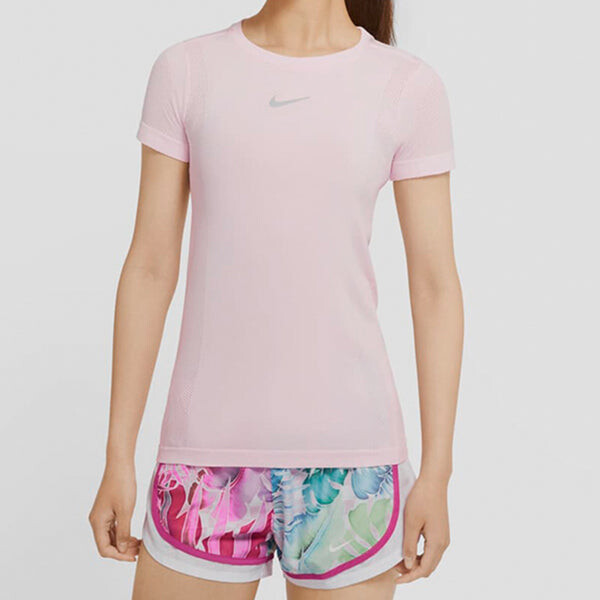 Футболка Infinite Dri Fit Running с коротким рукавом Nike, розовый — фото 3