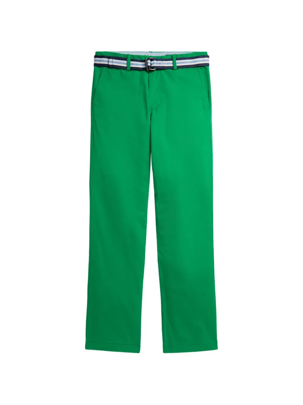 Узкие брюки из саржи с карманами Polo Ralph Lauren Kids, зеленый