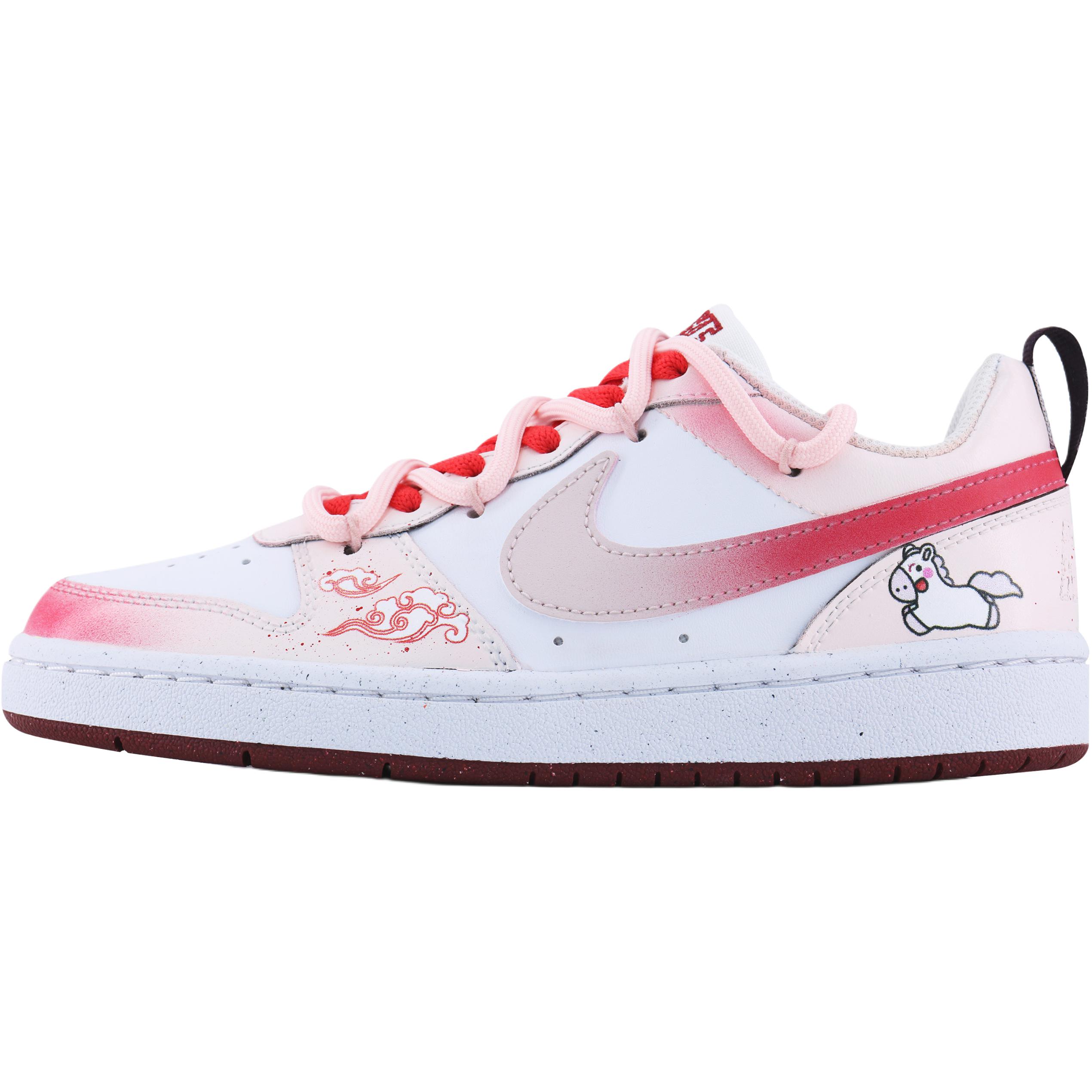 

Nike Court Borough Cloud Horse Sweet Dream Low top Детские скейтбординговые кроссовки White Unisex
