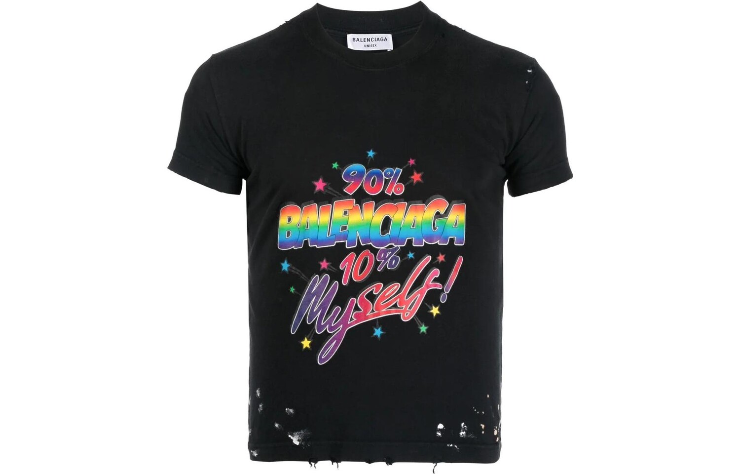 

Футболка Balenciaga Frontal Logo, черный