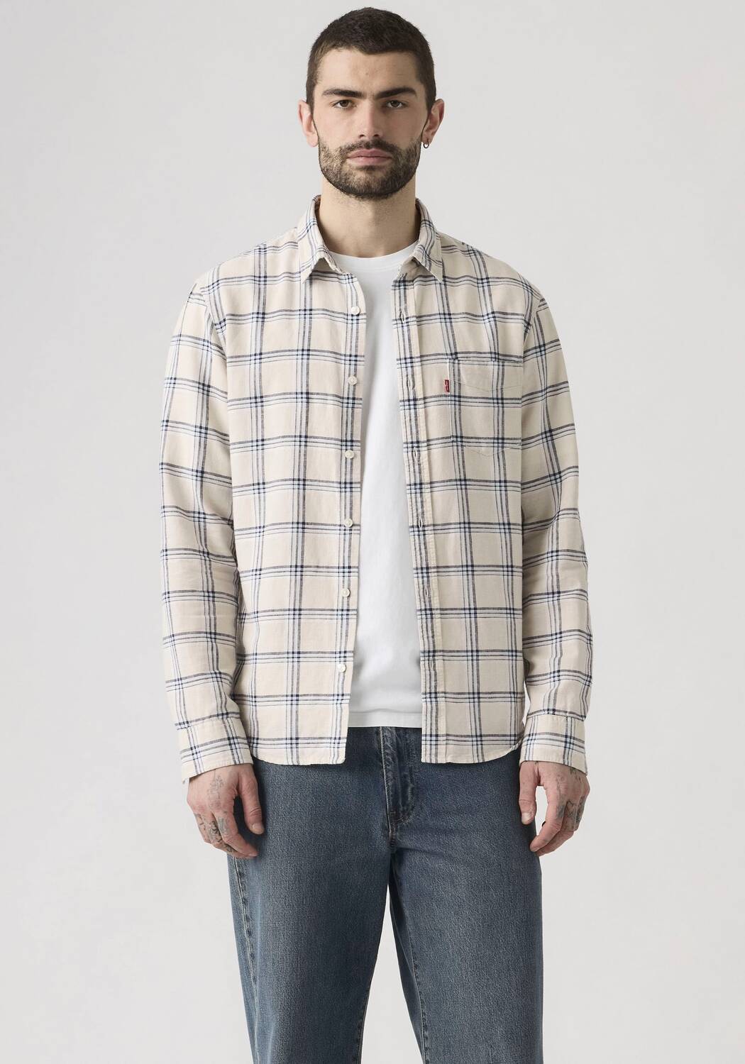 LEVI'S  Рубашка на пуговицах Regular fit 'Sunset' в бежевом цвете — фото 2