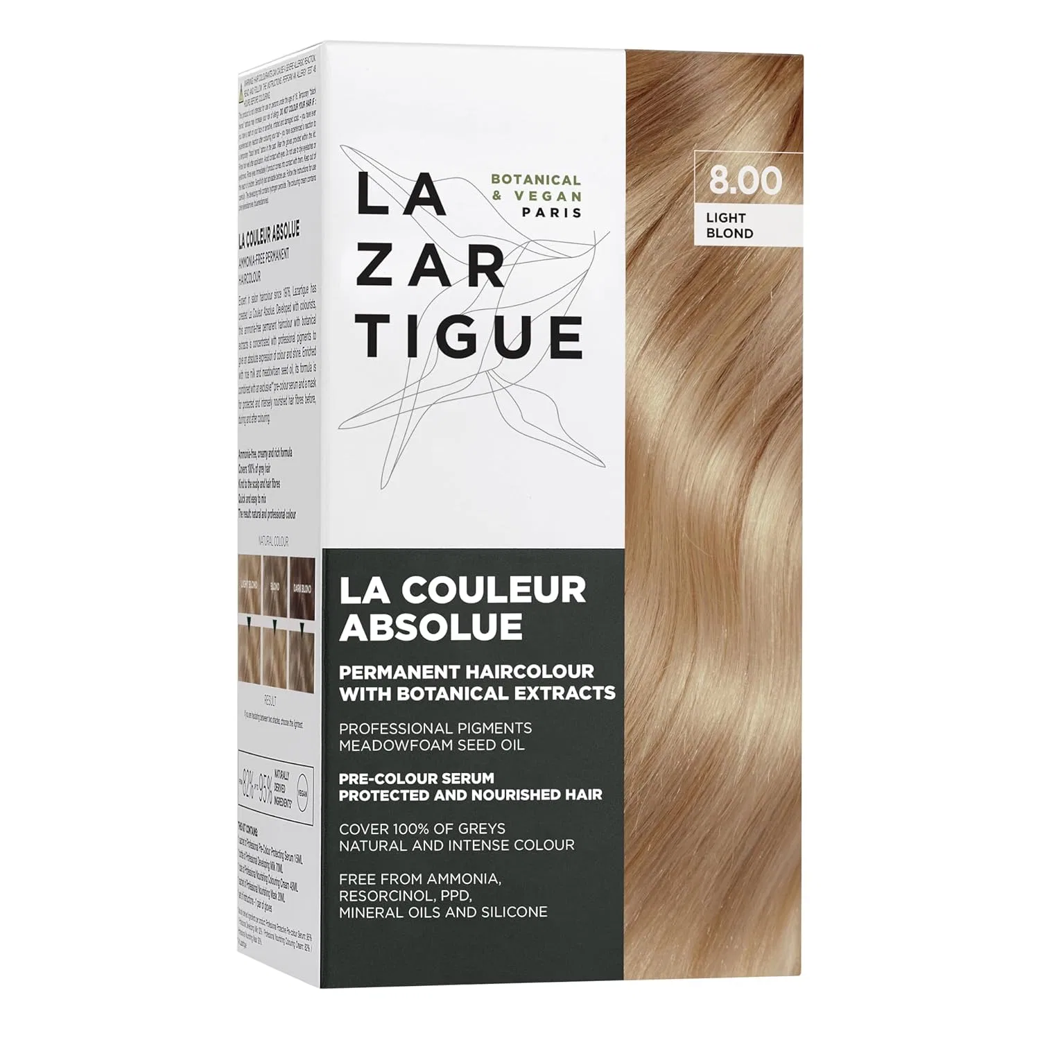 Стойкая краска для волос «Il Colore Assoluto 8.00» от Lazartigue Lazartigue, 8.00 Light Blonde
