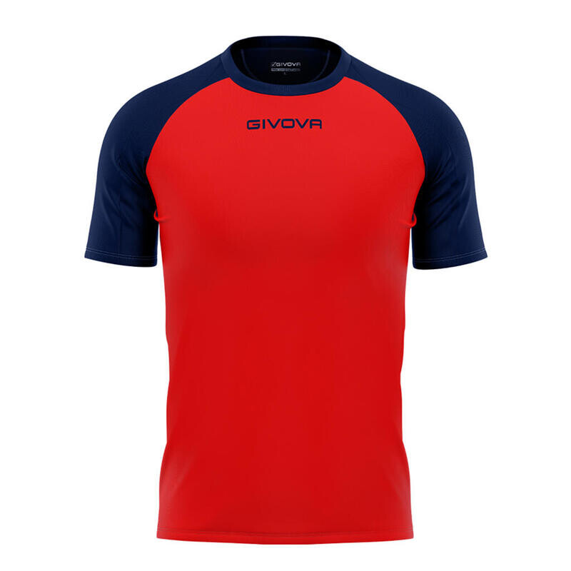 

Спортивная футболка Givova, цвет rot/navyblau/navyblau