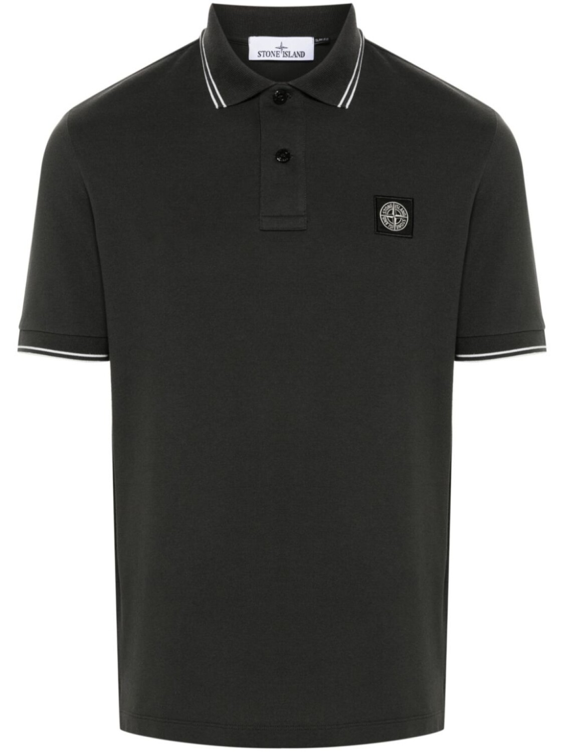 

Stone Island рубашка поло с коротким рукавом, серый
