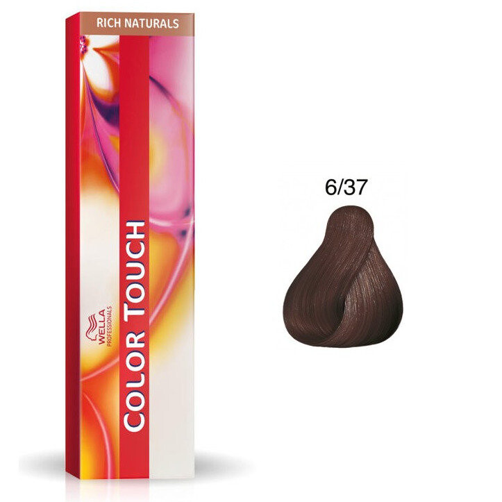 

Wella Color Touch 6/37, Полуперманентная краска для волос без аммиака 6/37 60мл