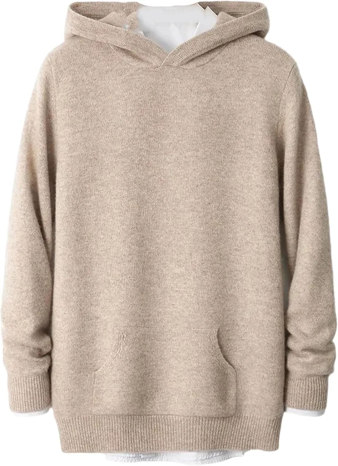 

Толстый свитер с капюшоном из мериносовой шерсти