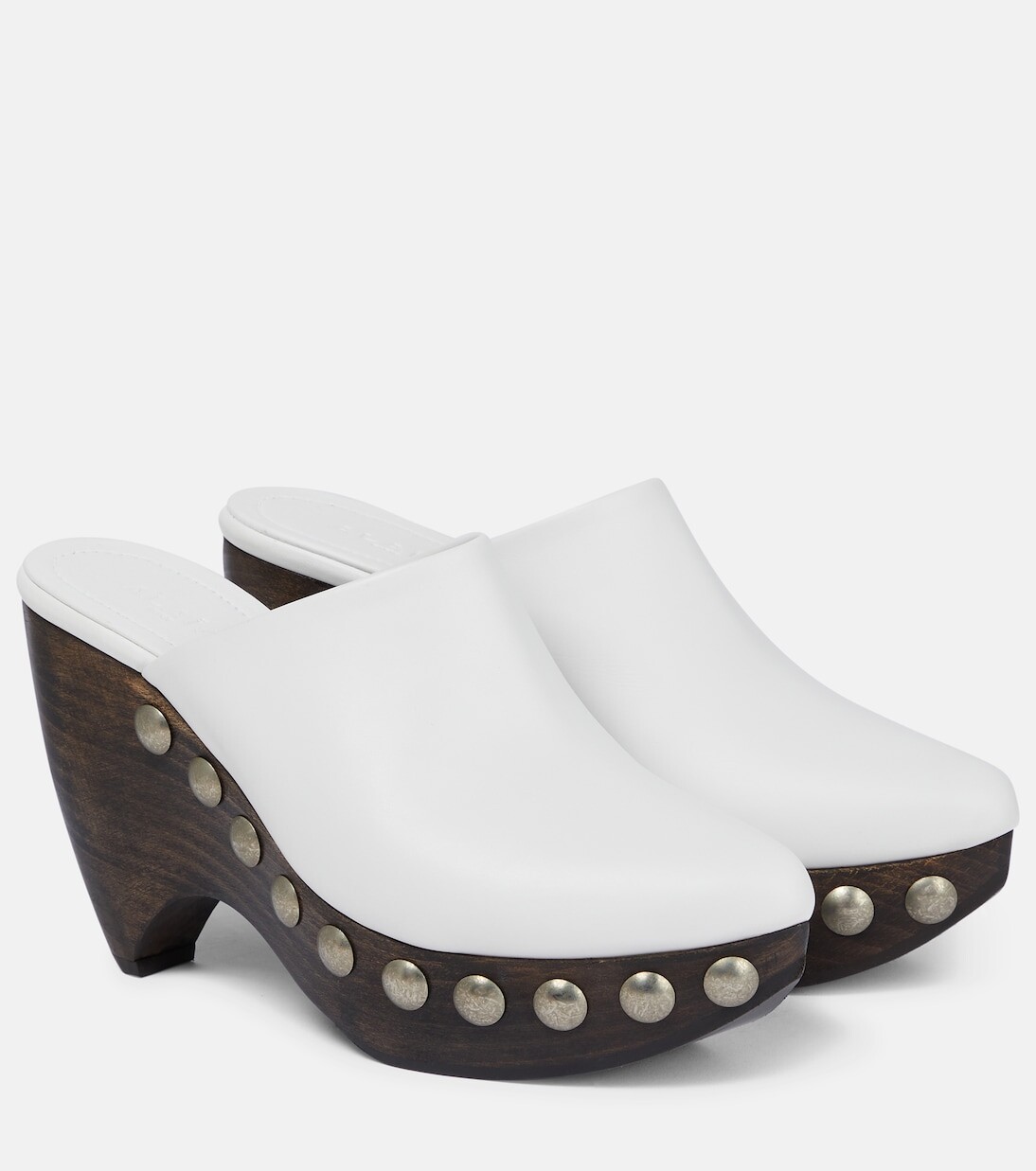 Кожаные сабо Alaïa, белый