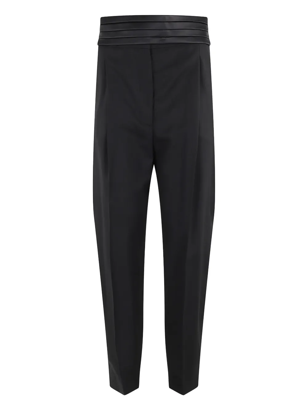 

Брюки со складками и отделкой из сатина Erika Cavallini, черный