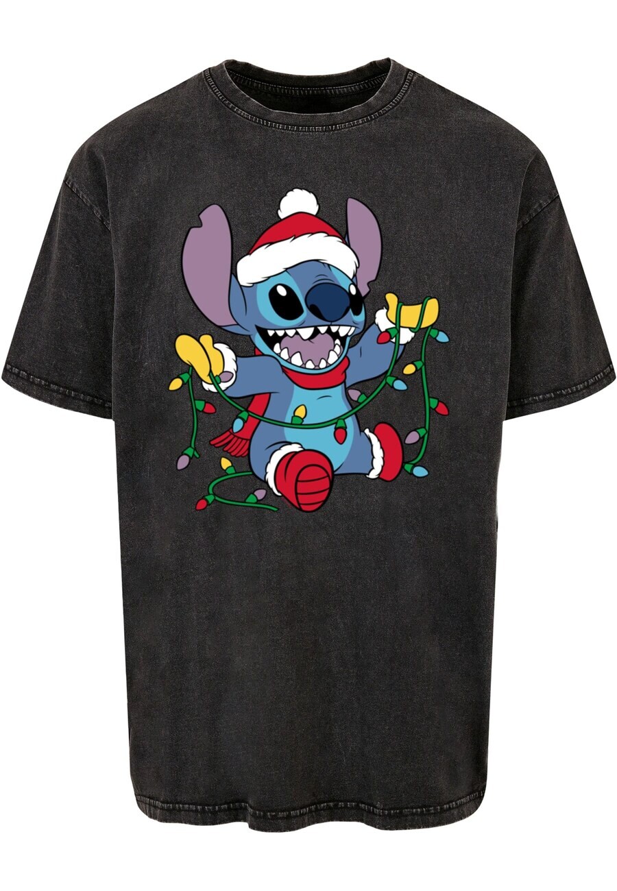 

Классическая футболка ABSOLUTE CULT Shirt Lilo And Stitch - Christmas, черный