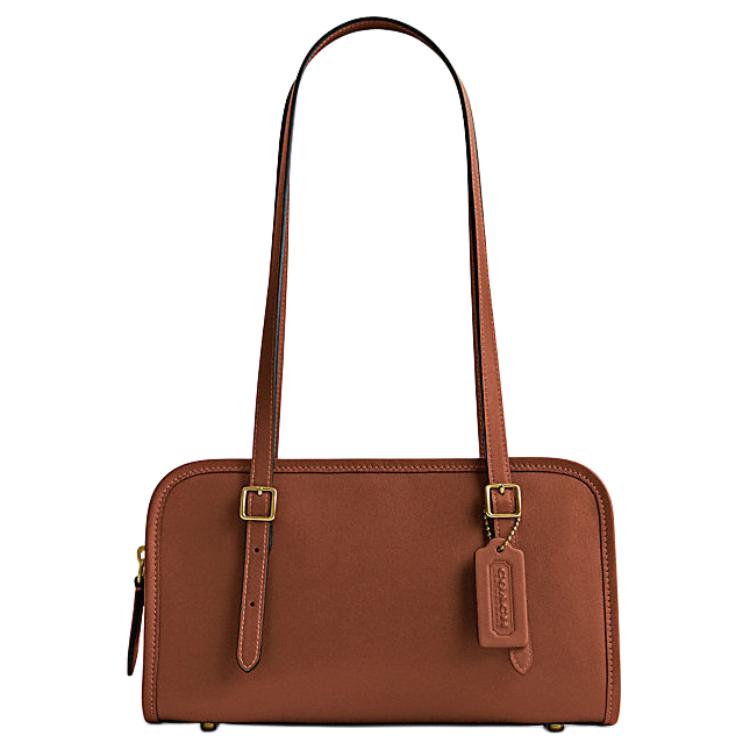 

Coach Женская сумка через плечо Swing Zip из натуральной коровьей кожи, средний размер, коричневая