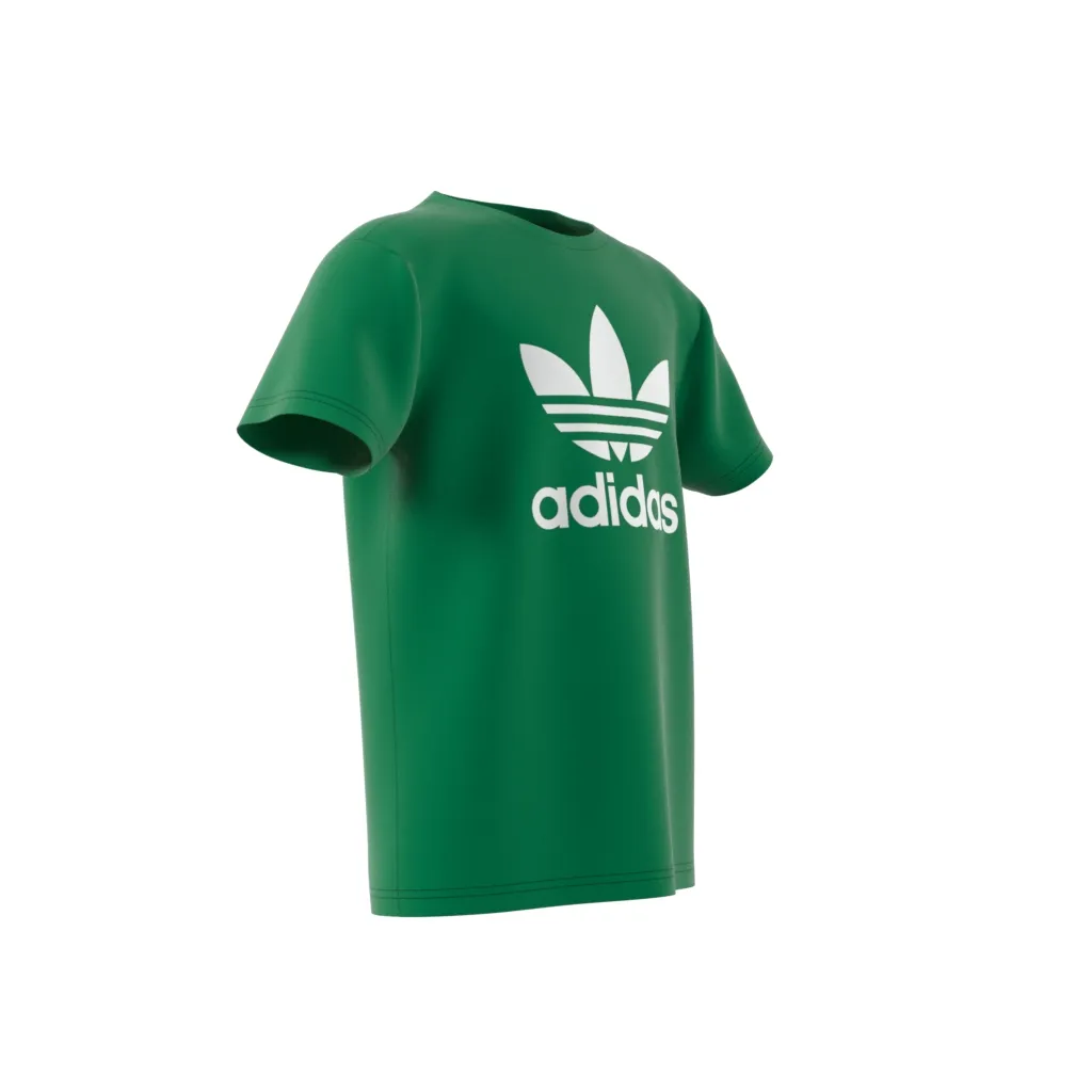 Футболка Adidas Originals "TREFOIL TEE", зеленый — фото 4