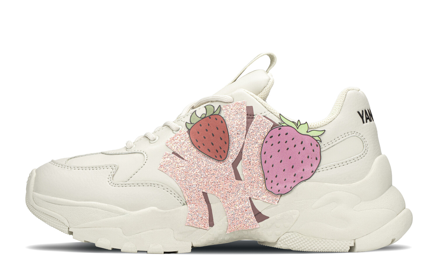 

Кроссовки MLB Chunky Sneakers Unisex Low-top Pink, белый