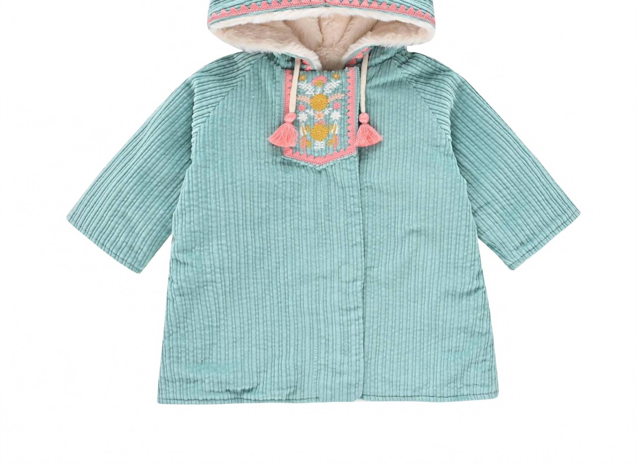 

Детское пальто Baconi из вельвета в синем цвете Louise Misha