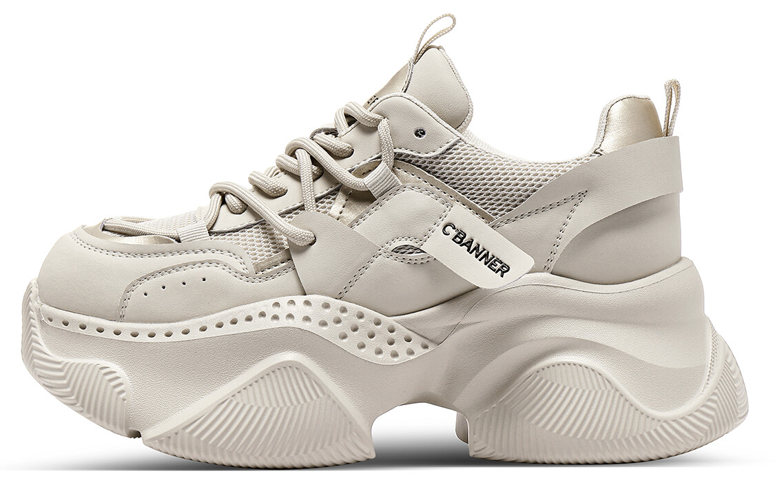 

Кроссовки C°BANNER Chunky Sneakers Women's Low-top Gray, серый