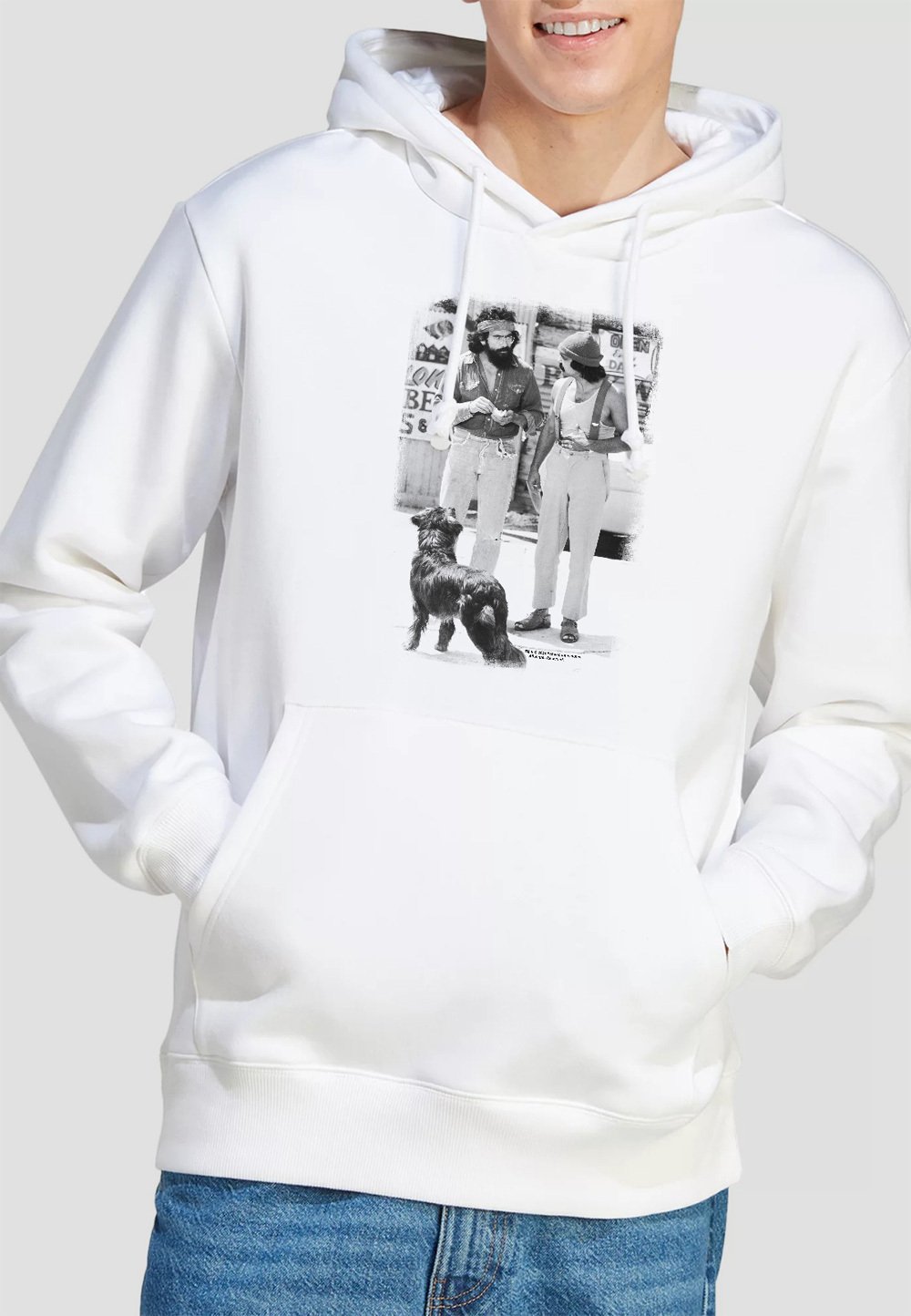 

Толстовка UP IN SMALLOKE CHEECH CHONG DOG Cotton Soul, белый