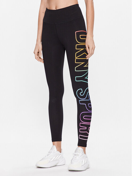 

Леггинсы для активного кроя Dkny Sport, черный