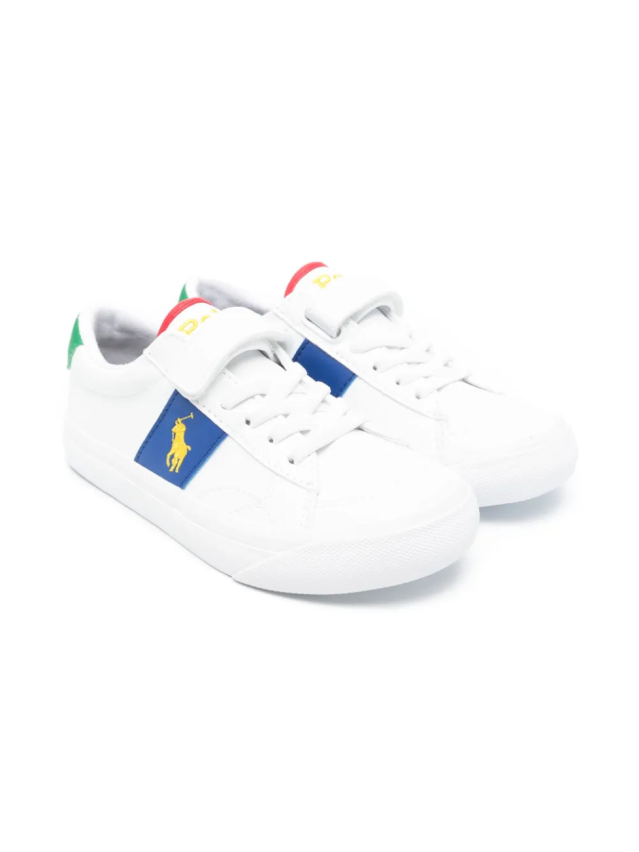 

POLO RALPH LAUREN KIDS Кроссовки Polo Pony с вышивкой, белый