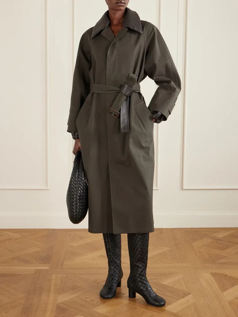 Кожаные сапоги до колена Atomic Intrecciato BOTTEGA VENETA, черный — фото 4