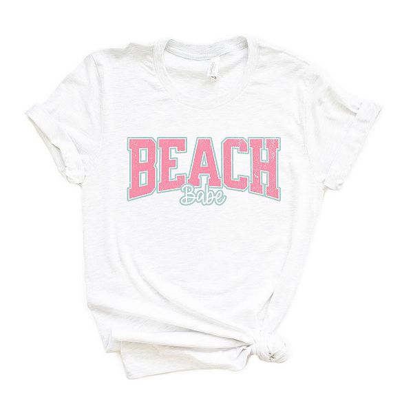 

Футболка Beach babe с принтом и коротким рукавом Simply Sage Market, White, Белый, Футболка Beach babe с принтом и коротким рукавом Simply Sage Market, White