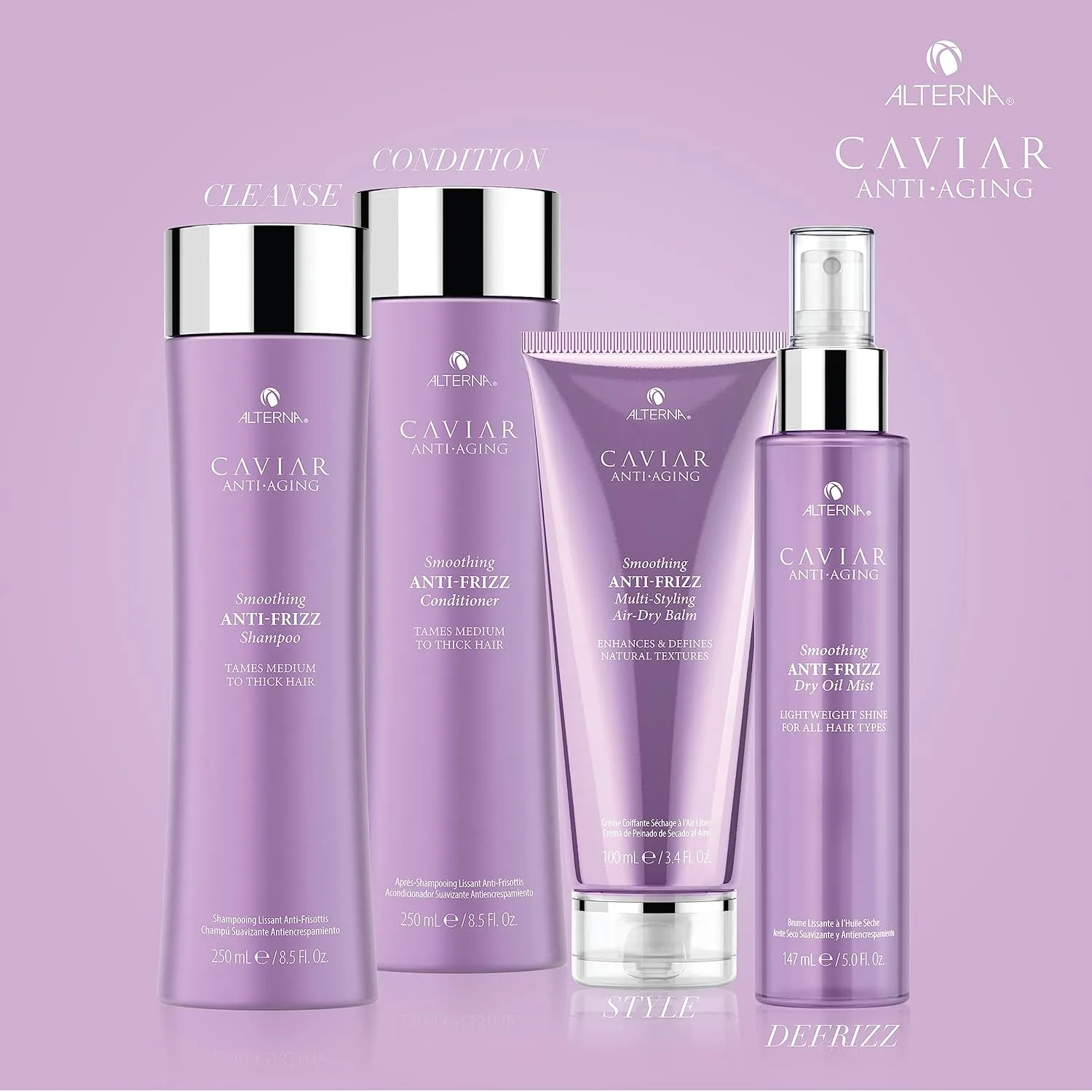 Кондиционер CAVIAR Anti-Aging Smoothing Anti-Frizz | Для средних и густых волос | Разглаживает волосы, укрощает пушистость | Без сульфатов 1000 мл (.) Alterna Haircare — фото 3