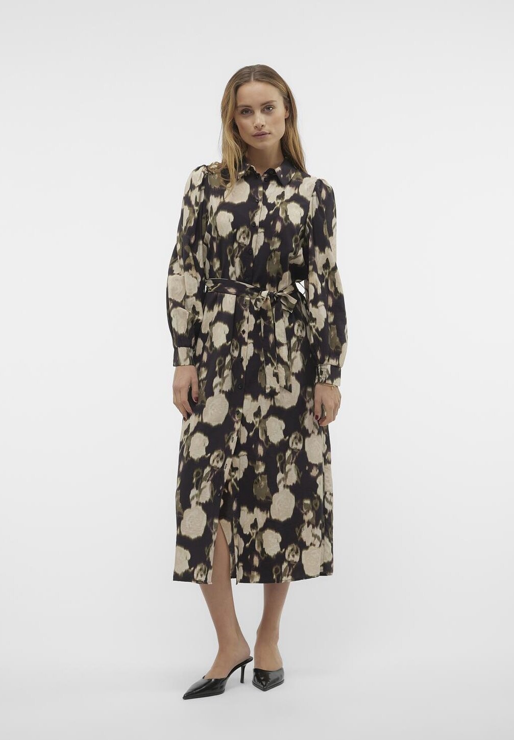 

Классическая рубашка Vero Moda VMCELINA SHIRT DRESS, черный