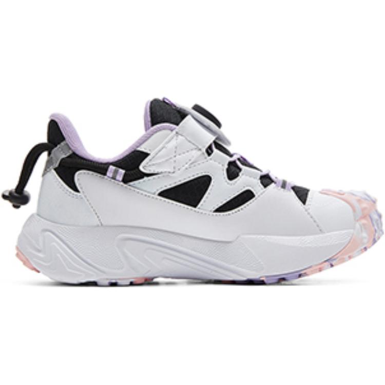 PEAK Slip Resistant Abrasion Resistant Low top Kids Lifestyle Shoes Light Purple Kids' — фото 3
