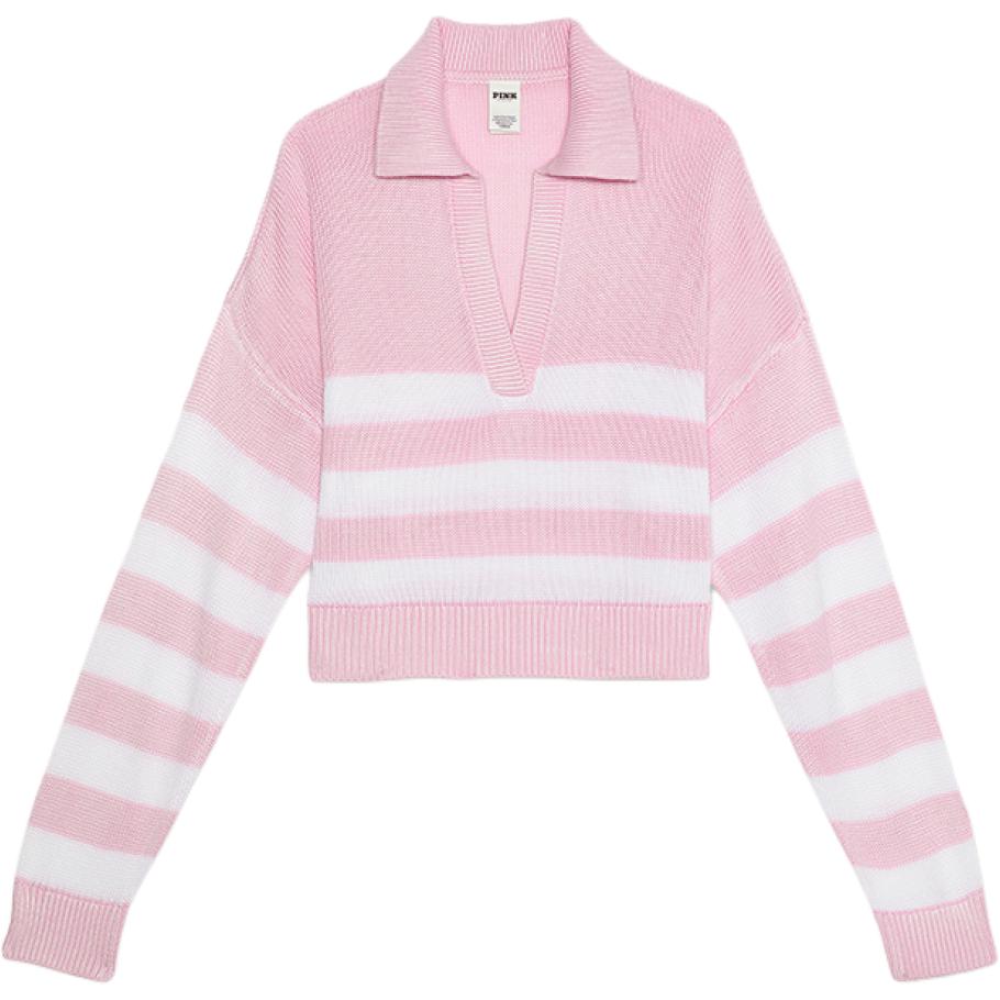 

Victoria's Secret Розовый топ Women's Pink White Stripes