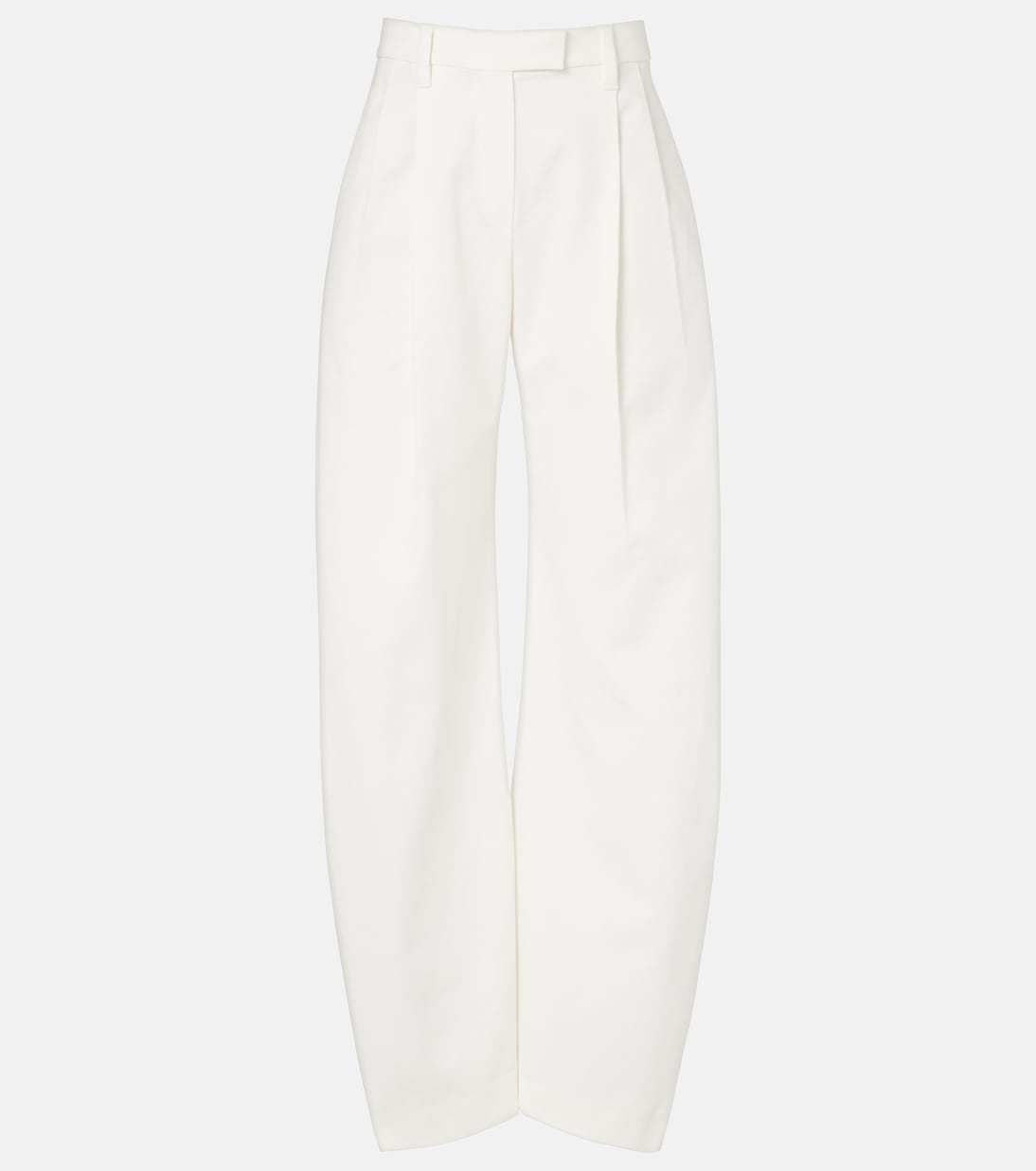 

Хлопковые брюки-бочонки Brunello Cucinelli, белый