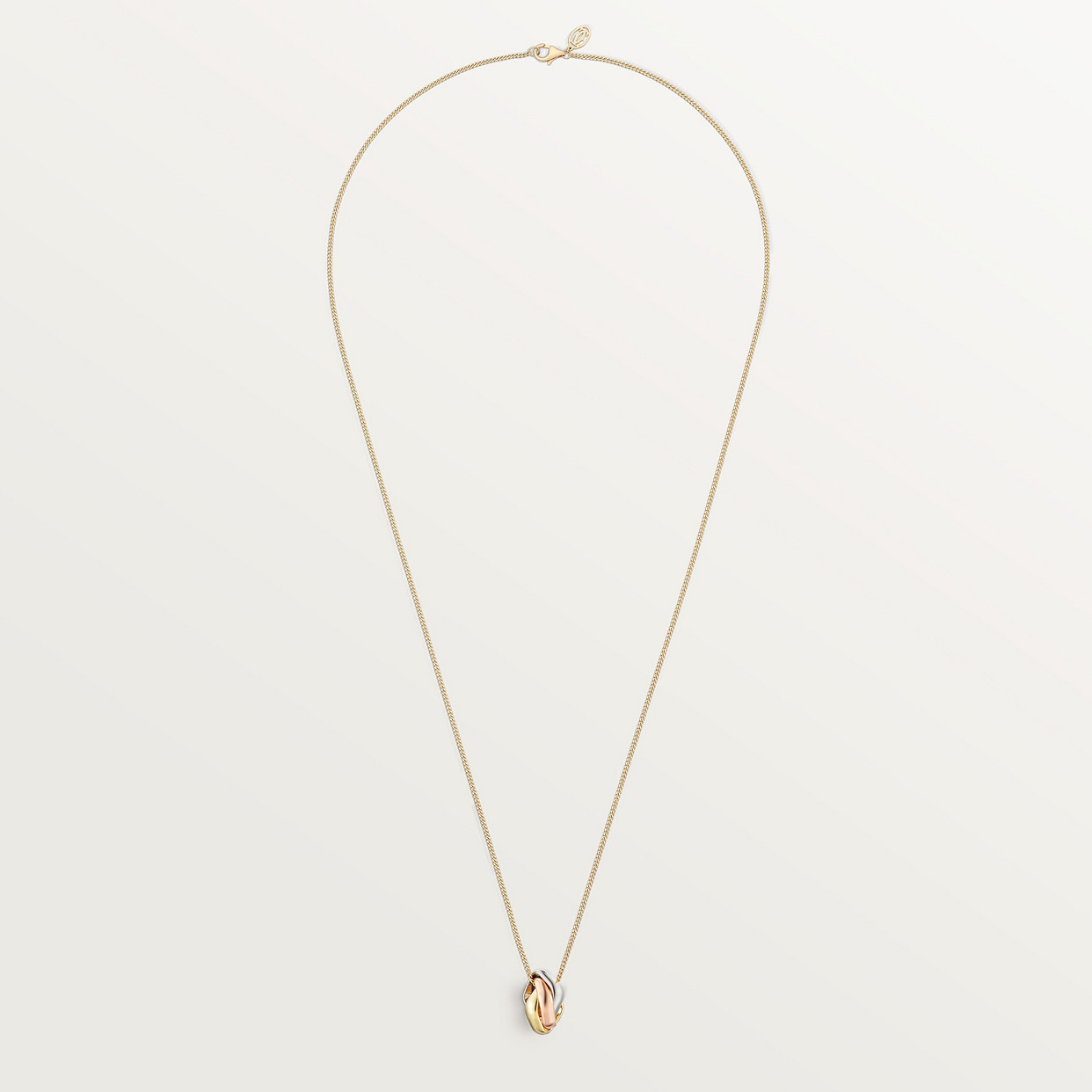 

Ожерелье Cartier Pendentif Trinity, de forme coussin, белое золото