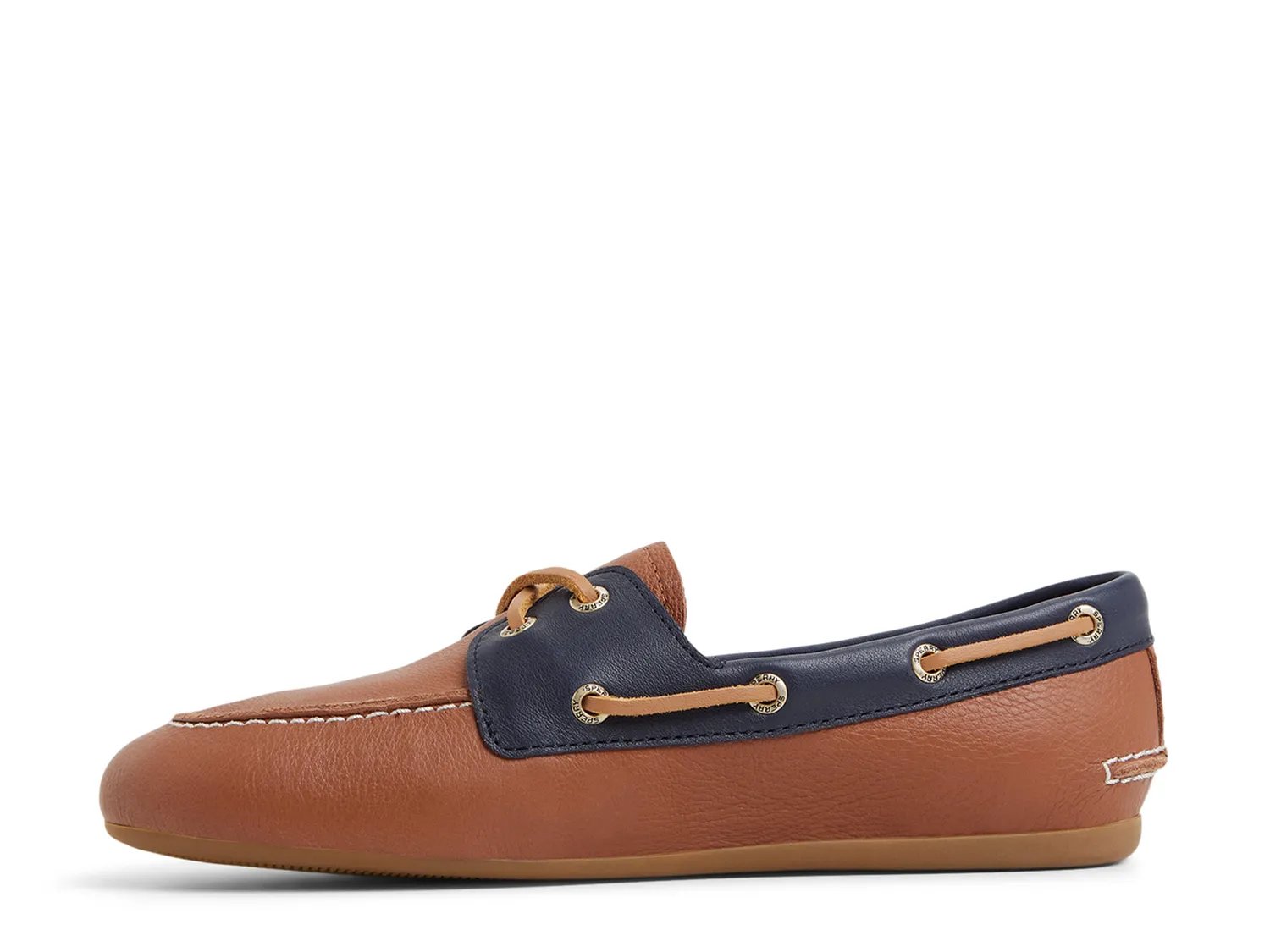 Туфли-лодочки Sperry Slim Boat Shoe, темно-синий/коньячный — фото 4