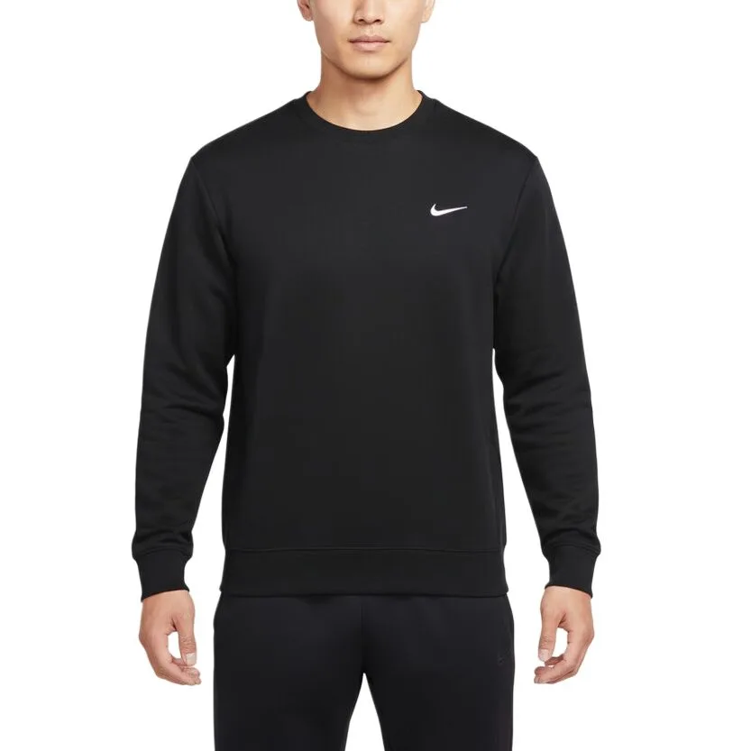 Nike Толстовка Dri Fit мужская черная с круглым вырезом